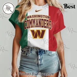 Washington Commanders Mexican Flag Heritage Pride Premium Women’s T-Shirt