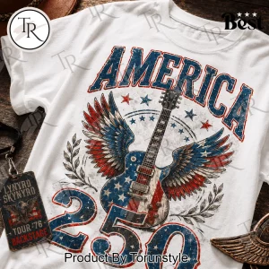 Lynyrd Skynyrd America 250 Celebrating American Spirit 1776-2026 Vintage Patriotic T-Shirt