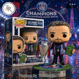 PSG Luis Enrique Champions League Trophy Collectible Funko Pop! Figure