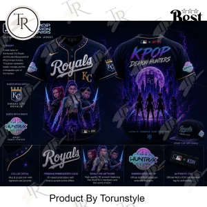 MLB x KPop Demon Hunters Kansas City Royals 2026 Edition Baseball Jersey