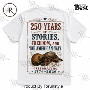 Kenny Rogers America 250 Years Commemorative Vintage Patriotic Country Music Graphic T-Shirt