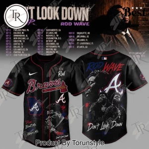 Rod Wave Don’t Look Down Tour Atlanta Braves 2026 Edition Baseball Jersey