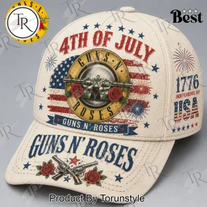 Guns N’ Roses Patriotic American Flag 4th of July Vintage Baseball Cap