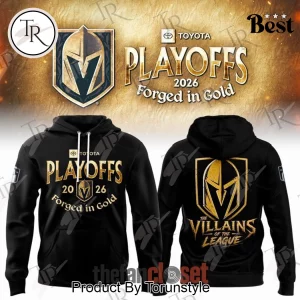 Vegas Golden Knights 2026 Playoffs Forged in Gold Limited Edition Black Hoodie Vegas Golden Knights 2026 Playoffs Forged in Gold Limited Edition Black Hoodie