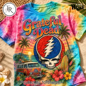 Grateful Dead Good Days Sound Better Retro Tie Dye Summer Beach Graphic T-Shirt