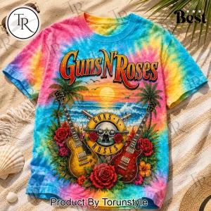 Guns N’ Roses GNR Good Days Summer Beach Vintage Graphic T-Shirt