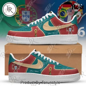 Portugal World Cup 2026 Personalized Soccer Fan Limited Edition Air Force 1 Sneakers
