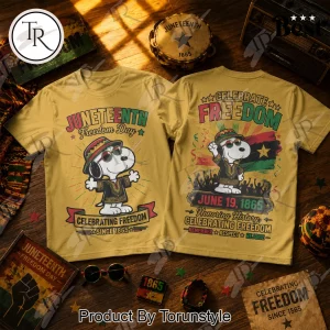 Juneteenth Freedom Day Snoopy Vintage Graphic T-Shirt