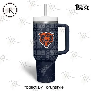 Custom Name Chicago Bears NFL Insulated 40oz Tumbler