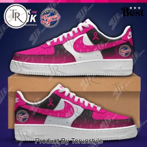 Indiana Fever WNBA Breast Cancer Awareness Custom Nike Air Force 1 Sneakers