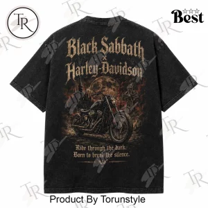 Black Sabbath Vintage Washed Gothic Rock Graphic T-Shirt