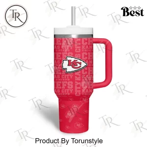 Kansas City Chiefs Team Spirit Custom Name and Number 40oz Tumbler