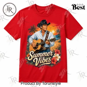 George Strait Talkin Bout Summer Vibes Retro Country Music Graphic T-Shirt