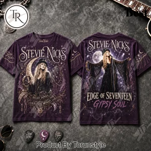 Stevie Nicks Bella Donna Gypsy Soul Vintage Rock Purple 3D T-Shirt Stevie Nicks Bella Donna Gypsy Soul Vintage Rock Purple 3D T-Shirt