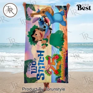Official Lilo & Stitch Tropical 25th Anniversary Beach Towel