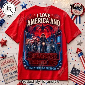 Stranger Things 250 Years of Freedom Patriotic T-Shirt