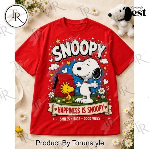 Snoopy Happiness Is Snoopy Premium Graphic T-Shirt