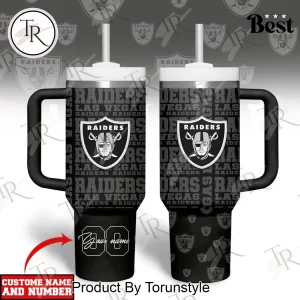 Las Vegas Raiders Personalized 40oz Tumbler Las Vegas Raiders Personalized 40oz Tumbler