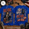 Elvis Presley The King Patriotic Red White and Blue Vintage Graphic T-Shirt Elvis Presley The King Patriotic Red White and Blue Vintage Graphic T-Shirt