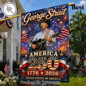 George Strait America 250 Commemorative Patriotic Garden Flag
