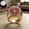 Star Trek 60th Anniversary 2026 Commemorative Gold Plated Starfleet Ring Star Trek 60th Anniversary 2026 Commemorative Gold Plated Starfleet Ring