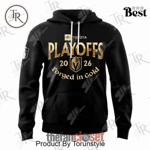 Vegas Golden Knights 2026 Playoffs Forged in Gold Limited Edition Black Hoodie