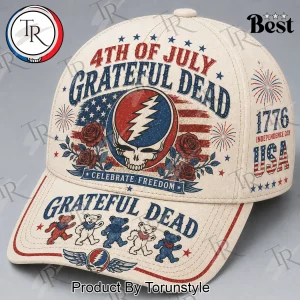 Grateful Dead 4th of July Patriotic Steal Your Face Vintage Baseball Cap Grateful Dead 4th of July Patriotic Steal Your Face Vintage Baseball Cap