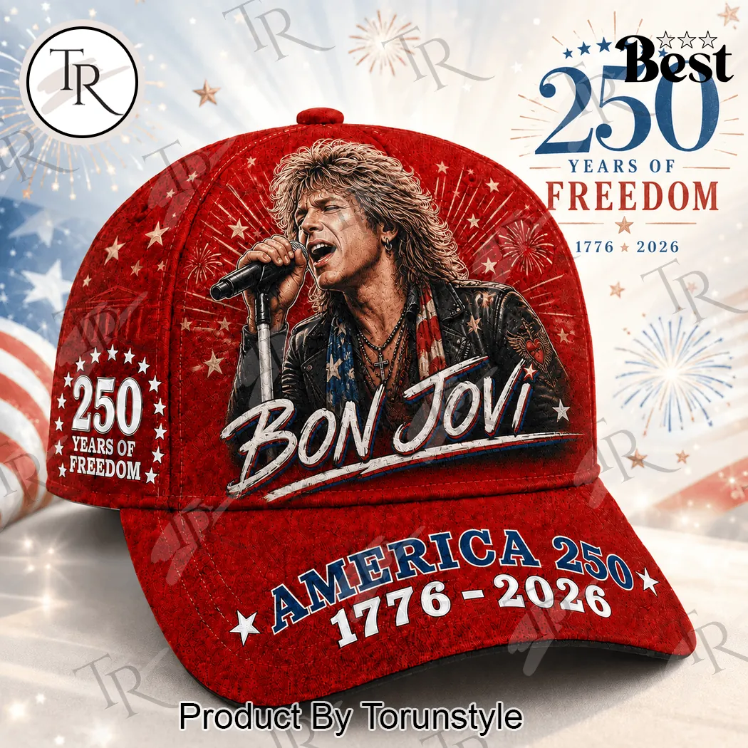 Bon Jovi 250 Years Of Freedom 1776-2026 Commemorative Baseball Cap Bon Jovi 250 Years Of Freedom 1776-2026 Commemorative Baseball Cap
