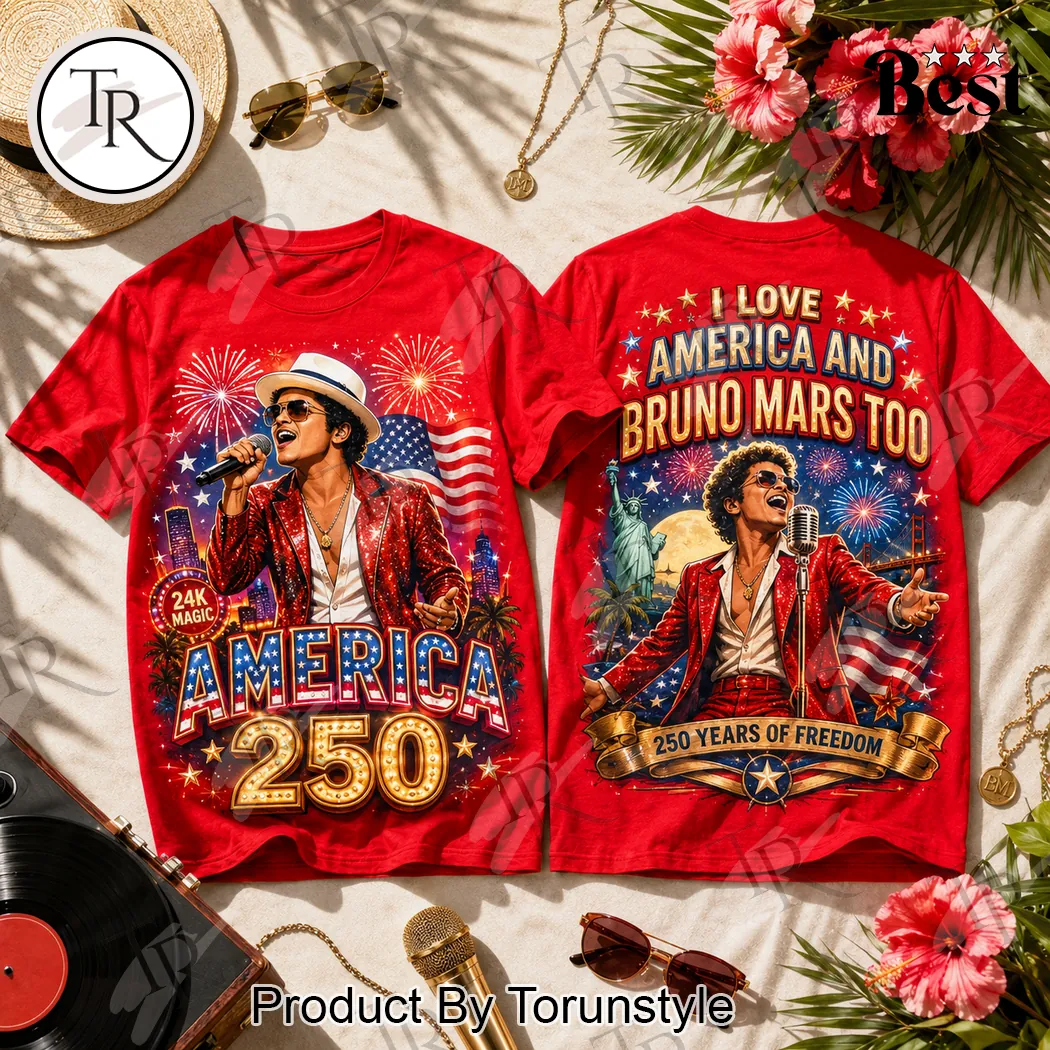 Bruno Mars America 250 Years of Freedom Patriotic Commemorative T-Shirt Bruno Mars America 250 Years of Freedom Patriotic Commemorative T-Shirt