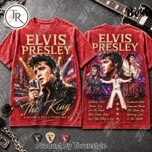 Elvis Presley The King of Rock and Roll Vintage Retro Tribute T-Shirt Elvis Presley The King of Rock and Roll Vintage Retro Tribute T-Shirt