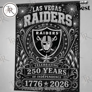 Las Vegas Raiders 250 Years Independence Commemorative Garden Flag