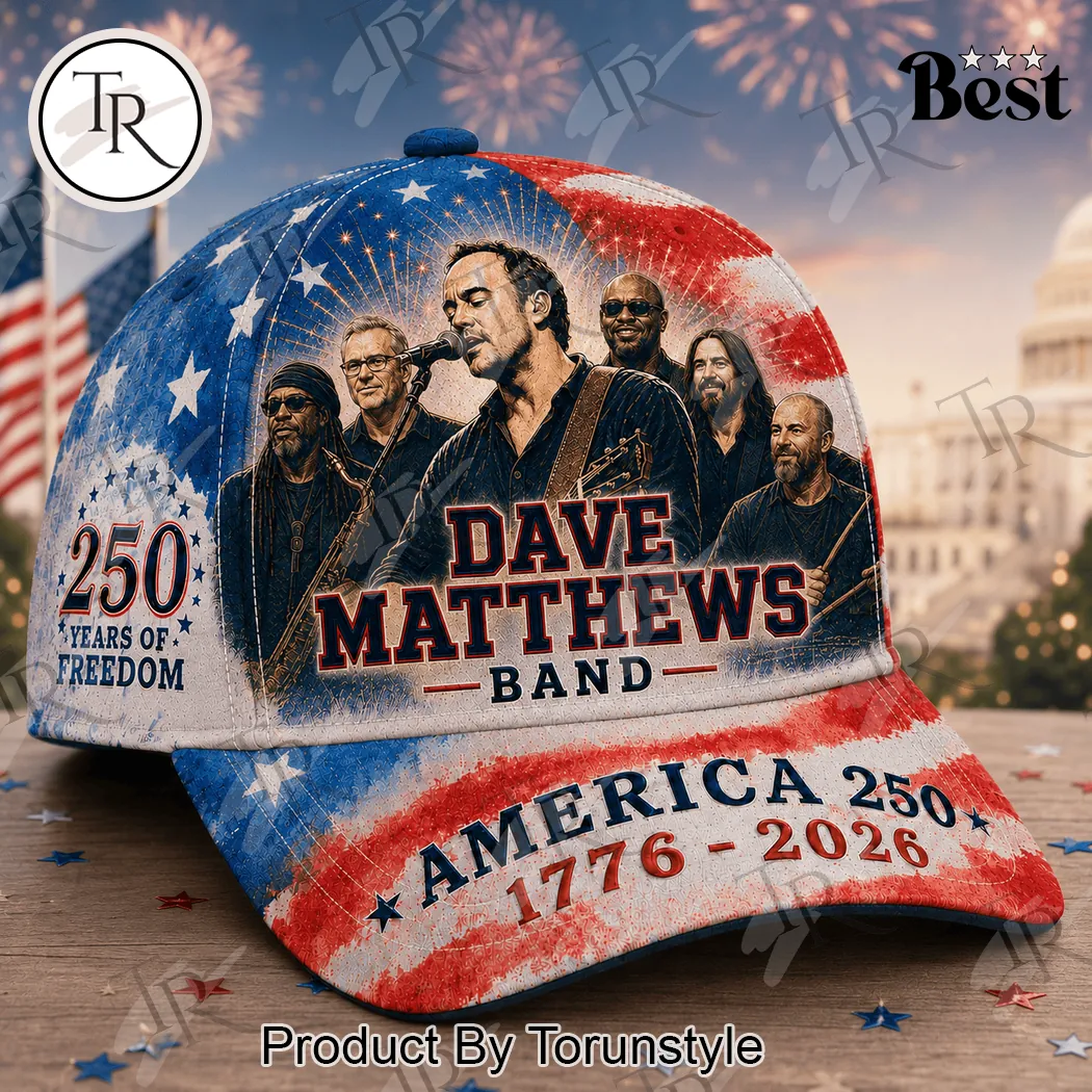 Dave Matthews Band America 250 Years Of Freedom Commemorative Patriotic Classic Cap Dave Matthews Band America 250 Years Of Freedom Commemorative Patriotic Classic Cap