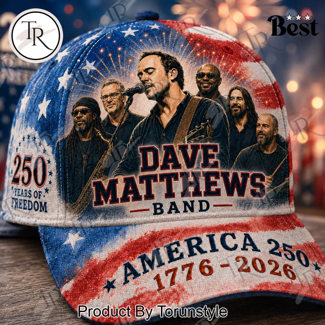 Dave Matthews Band America 250 Years Of Freedom Commemorative Patriotic Classic Cap Dave Matthews Band America 250 Years Of Freedom Commemorative Patriotic Classic Cap
