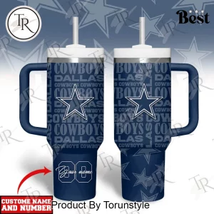 Dallas Cowboys NFL Personalized Custom Name Number 40oz Tumbler Dallas Cowboys NFL Personalized Custom Name Number 40oz Tumbler