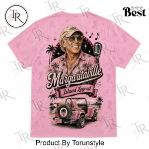 Only The Best Grandmas Listen To Jimmy Buffett Retro Pink Margaritaville Graphic T-Shirt