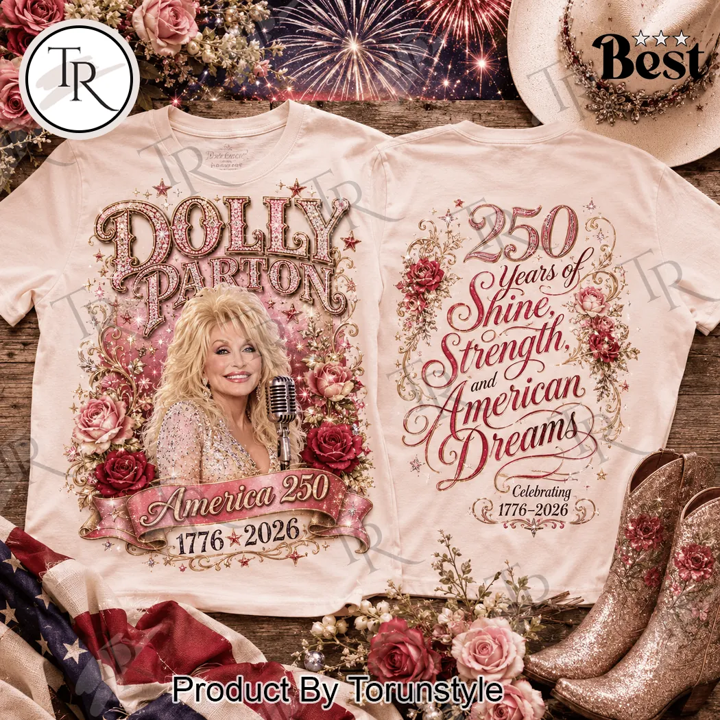 Dolly Parton America 250 Commemorative 1776-2026 Vintage Country T-Shirt Dolly Parton America 250 Commemorative 1776-2026 Vintage Country T-Shirt