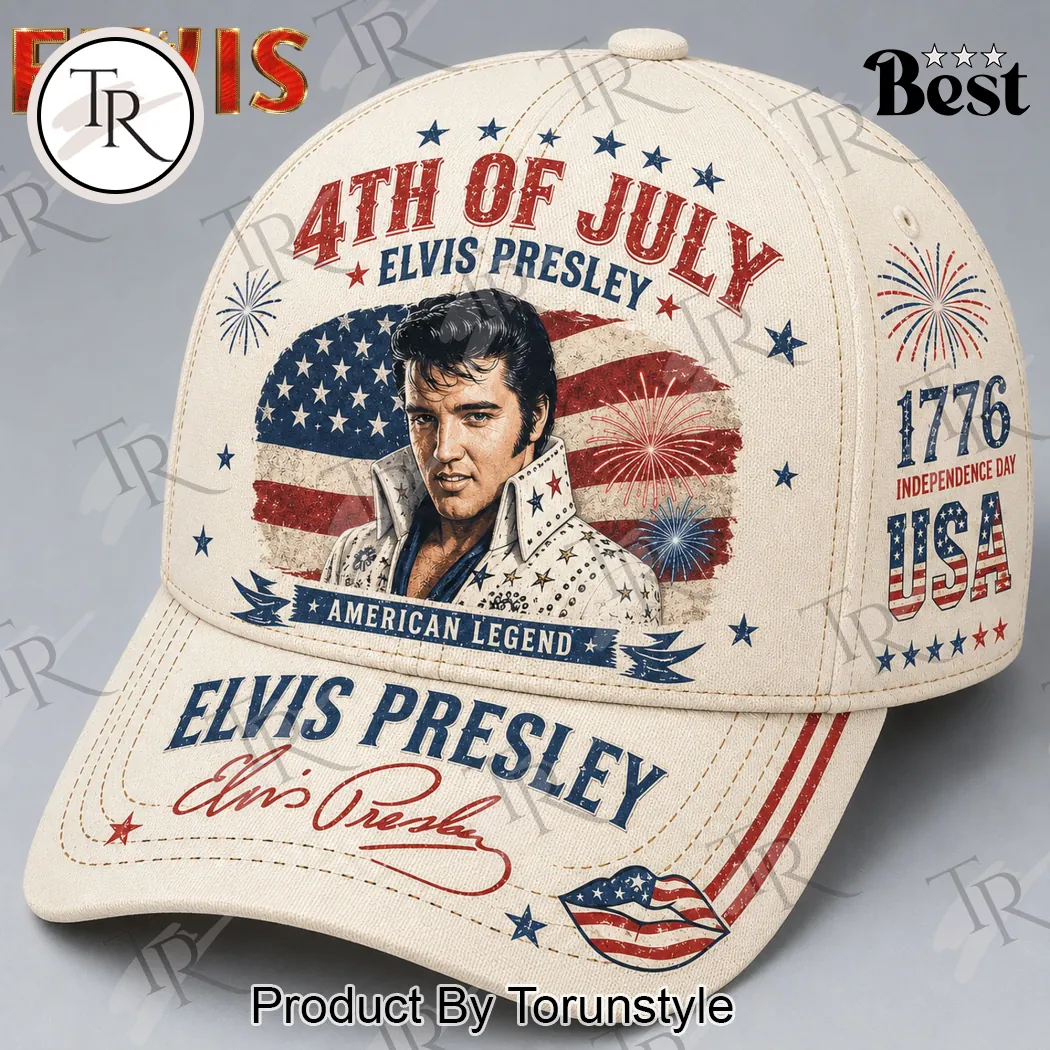 Elvis Presley Patriotic American Legend 4th of July Vintage Baseball Cap Elvis Presley Patriotic American Legend 4th of July Vintage Baseball Cap