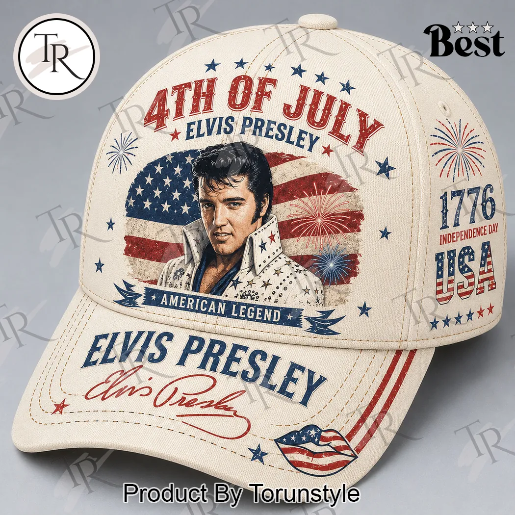 Elvis Presley Patriotic American Legend 4th of July Vintage Baseball Cap Elvis Presley Patriotic American Legend 4th of July Vintage Baseball Cap
