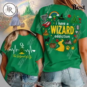 Wizard Of Oz Heartbeat Emerald City Wizard Addiction Graphic T-Shirt