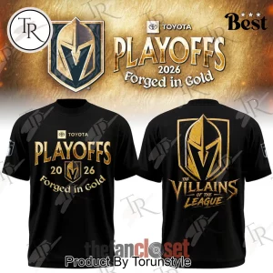 Vegas Golden Knights 2026 Playoffs Forged in Gold Limited Edition Black Hoodie