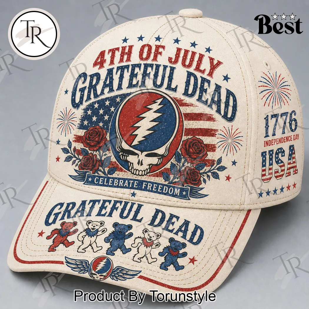 Grateful Dead 4th of July Patriotic Steal Your Face Vintage Baseball Cap Grateful Dead 4th of July Patriotic Steal Your Face Vintage Baseball Cap