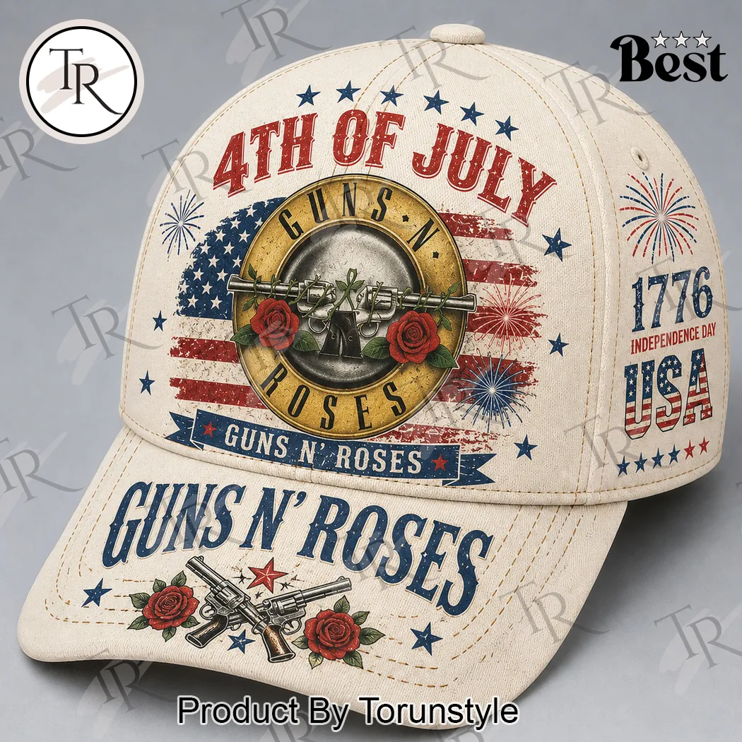 Guns N’ Roses Patriotic American Flag 4th of July Vintage Baseball Cap Guns N’ Roses Patriotic American Flag 4th of July Vintage Baseball Cap