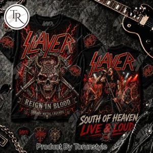 Slayer Reign In Blood Graphic T-Shirt Slayer Reign In Blood Graphic T-Shirt