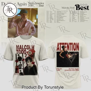 Malcolm Todd Do That Again Tour 2026 Vintage Graphic Concert Hoodie