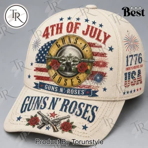 Guns N’ Roses Patriotic American Flag 4th of July Vintage Baseball Cap