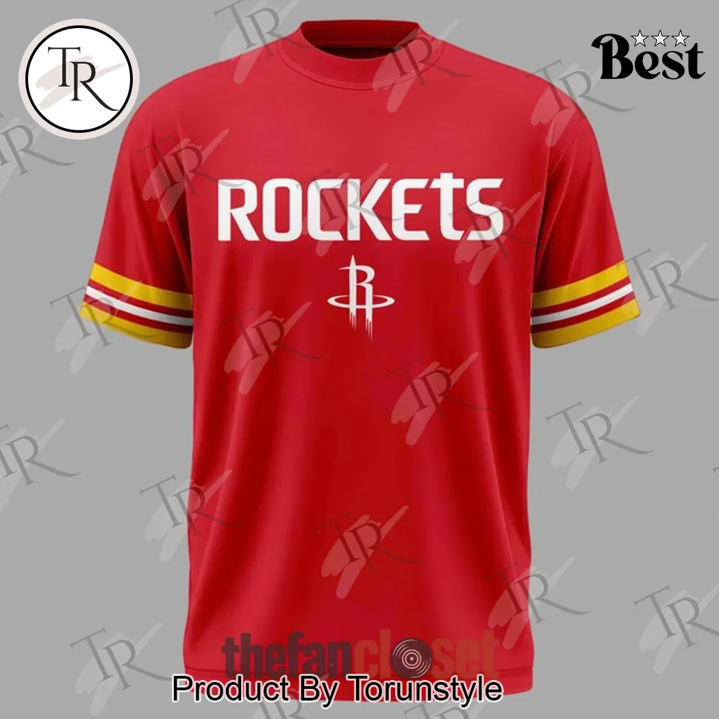 Houston Rockets Classic Ketchup & Mustard Limited Edition Hoodie Houston Rockets Classic Ketchup & Mustard Limited Edition Hoodie