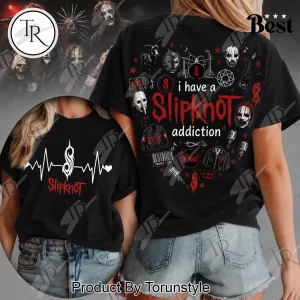 Slipknot Heartbeat Pulse Heavy Metal Rock Band Graphic T-Shirt