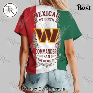 Washington Commanders Mexican Flag Heritage Pride Premium Women's T-Shirt