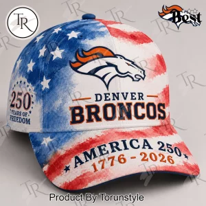 Denver Broncos NFL 250 Years Of Freedom Patriotic Commemorative Cap