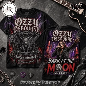 Ozzy Osbourne Prince Of Darkness Heavy Metal Band T-Shirt Ozzy Osbourne Prince Of Darkness Heavy Metal Band T-Shirt